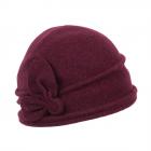 SEEBERGER | Cappelli da lana cotta da donna 100% lana vergine rosso scuro