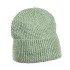 SEEBERGER | Cappello da donna in maglia con risvolto in morbido filato verde