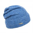 SEEBERGER | Cappello da donna in maglia Headsock Jacquard blu