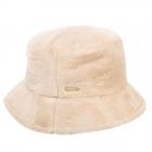 SEEBERGER | Cappello da pescatore da donna in morbida pelliccia sintetica camello