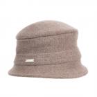 SEEBERGER | Cappello a cloche da donna con accento lucido marrone chiaro