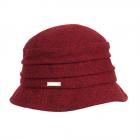 SEEBERGER | Cappello da donna Cloche a campana rosso scuro