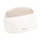 SEEBERGER | Cappello da donna Toque in pelliccia sintetica bianco naturale