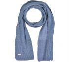 SEEBERGER | sciarpa a maglia da donna 180x30 cm con un raffinato effetto lucido jeans.