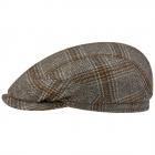 STETSON | Elegante berretto piatto in lana vergine e cashmere grigio chiaro