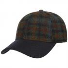 STETSON | Elegante cappello con visiera invernale in 100% lana vergine a 6 pannelli blu