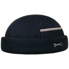 STETSON | berretto docker marittimo a 6 pannelli in denim blu scuro