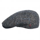 ALFONSO D'ESTE | Flatcap Cappello piatto da 6 pezzi in 100% lana vergine blu