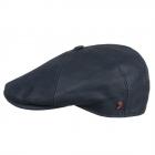 ALFONSO D'ESTE | Cappello piatto a 6 pezzi con cursore 100% vera pelle blu