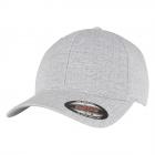 FLEXFIT | Berretto a scudo in 6 pezzi heather light melange senza allacciatura argento