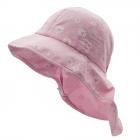 MAXIMO | Cappello da sole per bambina con coprinuca rosa chiaro