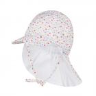 STERNTALER | Berretto con visiera da bambina con protezione per il collo e nastro da annodare Protez rosso