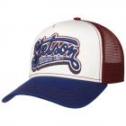 STETSON | Berretto trucker estivo a 6 pannelli 100 % cotone blu