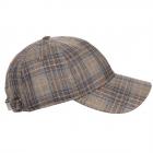 STETSON | Berretto da uomo con motivo a quadri in misto seta colorato