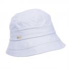 SEEBERGER | Cloche estiva da donna in cotone chambray grigio chiaro