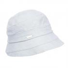 SEEBERGER | Cloche estiva da donna in cotone chambray verde scuro