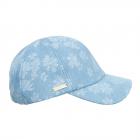 SEEBERGER | Damen Cap aus Jeansstoff mit Blumen Design jeans.