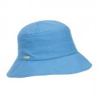 SEEBERGER | Cloche idrorepellente da donna con tesa sfalsata blu