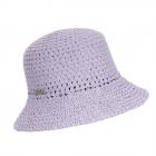 SEEBERGER | Cappello da pesca estivo da donna in carta all'uncinetto viola 1