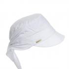SEEBERGER | Berretto da donna in tessuto chambray bianco