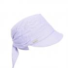 SEEBERGER | Berretto da donna in tessuto chambray lilla