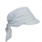 SEEBERGER | Berretto da donna in tessuto chambray verde scuro
