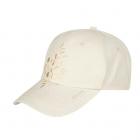 BARTS | Cappello con visiera da donna Smoothe con ricamo floreale bianco naturale