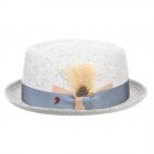 ALFONSO D�ESTE | Cappello Pork Pie da uomo grigio chiaro