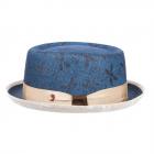 ALFONSO D�ESTE | Cappello Pork Pie da uomo blu