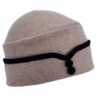 SEEBERGER | Berretto da donna in lana cotta beige