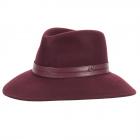 FASHION | Cappello da donna Fedora con doppio nastro, 100% lana bord�