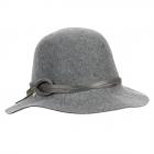 FASHION | CAPPELLO DA DONNA CON NASTRO INTRECCIATO E NODO grigio
