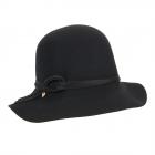 FASHION | CAPPELLO DA DONNA CON NASTRO INTRECCIATO E NODO nero