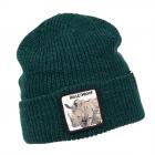 GOORIN | Motivo: THE BULLETPROOF RHINO BEANIE Berretto lavorato a maglia con risvolto verde bottiglia