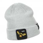 GOORIN | Motivo: THE QUEEN BEE BEANIE Berretto lavorato a maglia con risvolto grigio chiaro