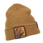 GOORIN | Motivo: THE AMBER BEAR BEANIE cuffia in maglia con risvolto marrone chiaro