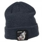 GOORIN | Motivo: THE LONE WOLF BEANIE - Berretto lavorato a maglia con risvolto blu scuro