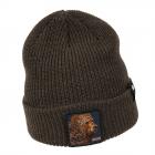 GOORIN | Motivo: THE BEAR BEANIE cuffia in maglia con risvolto marrone