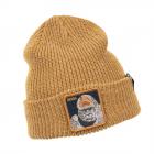 GOORIN | Motivo: THE BOSS BEANIE cuffia in maglia con risvolto marrone chiaro