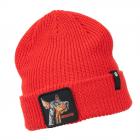 GOORIN | Motivo: THE BEWARE DOG BEANIE Berretto lavorato a maglia con risvolto rosso