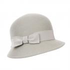 MAYSER | Cappello da donna a cloche in lana con fiocco grigio