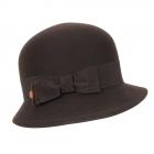MAYSER | Cappello da donna a cloche in lana con fiocco marrone medio