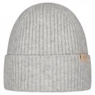 BARTS | Mareije Beanie berretto unisex in maglia, 100% lana merino grigio chiaro