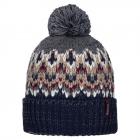BARTS | Tobles Beanie berretto da uomo con pompon e fodera in pile blu scuro