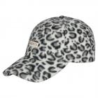 BARTS | Cappellino invernale da donna con fodera in pile con stampa animalier e chiusura snapback grigio