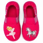 NANGA | Pantofole da bambina in cotone modello Circo lampone