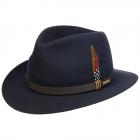 STETSON | Cappello da uomo Traveller in lana al 100% blu