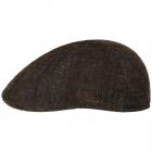 STETSON | Cappellino a 6 pannelli in velluto texano, modello flat cap in stile bowling vintage marrone