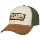 STETSON | Cappellino da baseball in cotone con visiera in velluto a coste in stile retr� marrone