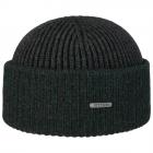 STETSON | Berretto in pura lana con effetto a coste in stile urbano grigio